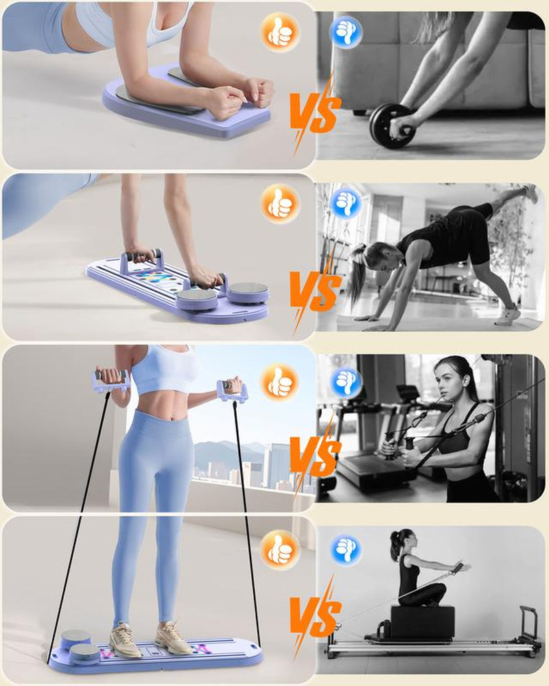 Addwin [15-In-1 Full-Body Workout Pilates Board], Pilates Exerciser Kit for Home Fitness, Multifunctional Abdominal Exercise Board, Foldable Fitness Set, Fitness Equipment, #Springtok,#Indoorsports,#Fitness
